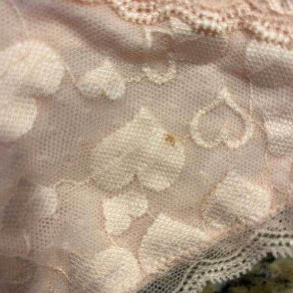NEW W TAGS Torrid‎ Cheeky Sz 5 Pink Hearts Lace Panty W Slit Crotch - Picture 5 of 5